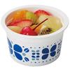 Torne Small Fruit Cups with Lids, Blue and Floral Pattern, Pack of 6 (2 Patterns X 3 Packs), Convenient for Portioning Desserts, 7cm Diameter X 4cm He