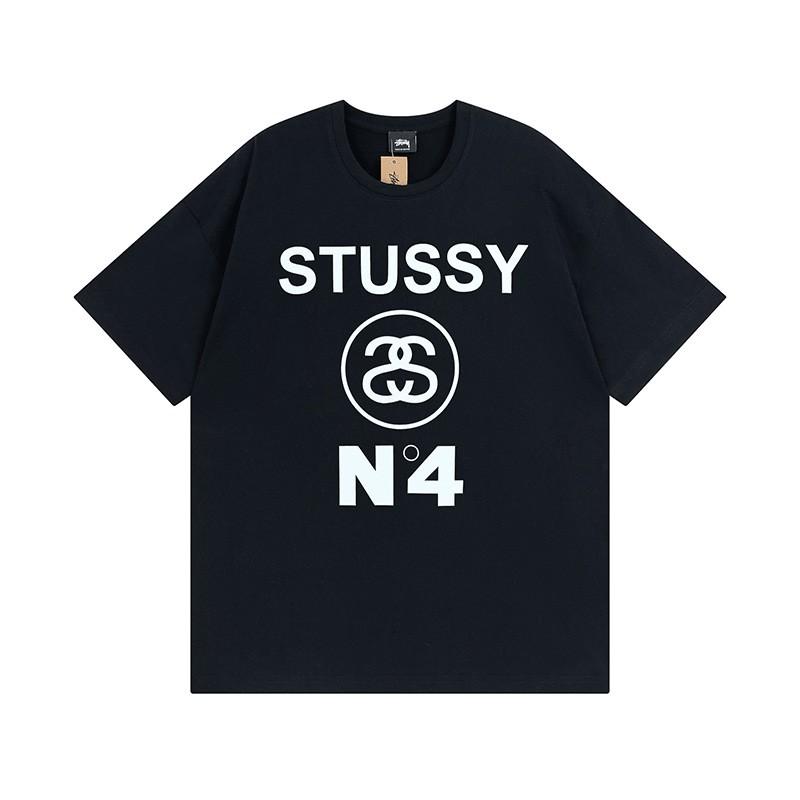 Short Sleeve T-Shirt Couples Street Style Letter Print Loose Fit Breathable Top