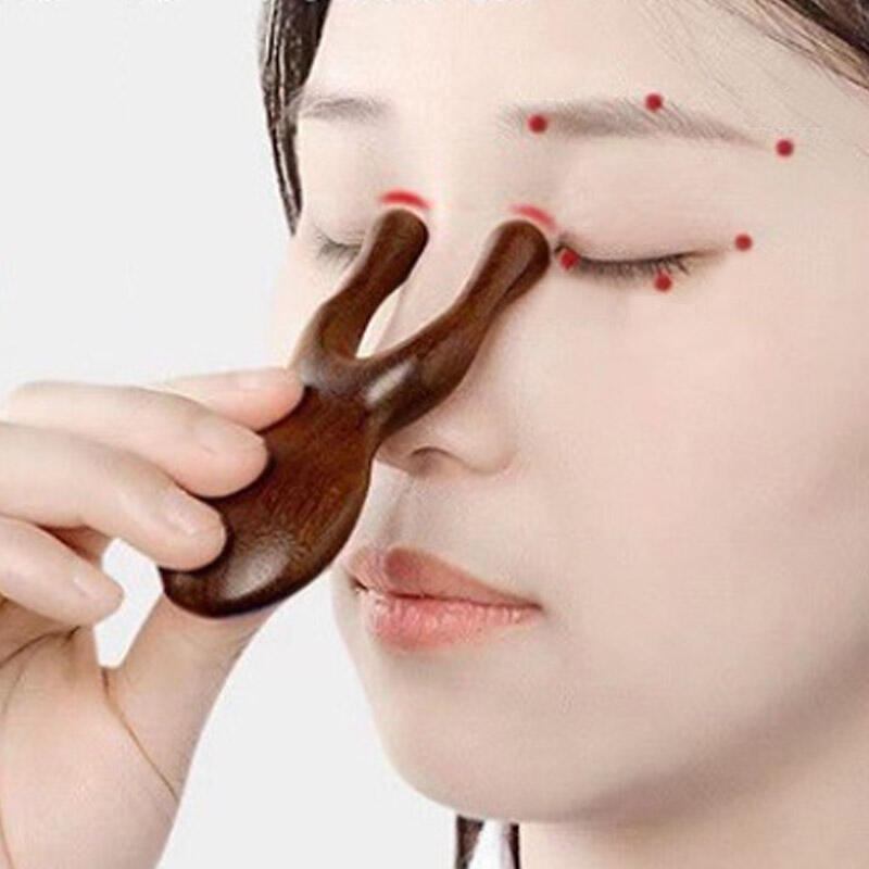 Wood Massage Comb Type A Scalp Facial Guasha Massager DD-12664