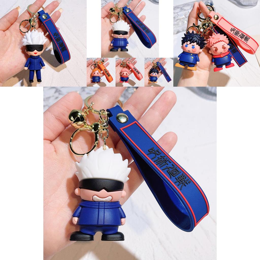 Entzückende Jujutsu Kaisen Schlüsselanhänger Figuren 2024 Gojo Satoru Yuji Itadori Sammlerstücke