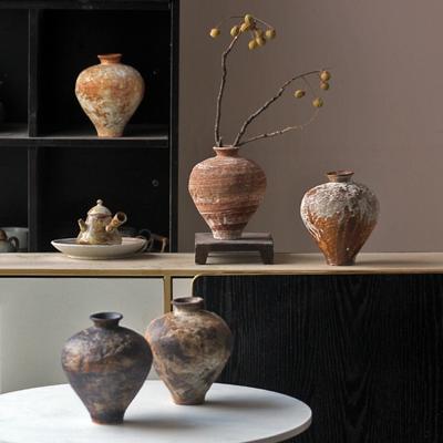 Keramikvase Handgefertigt Ofentransformierte Steingutgefäße Blumenvase Blumengesteckzubehör Keramisches Kunsthandwerk