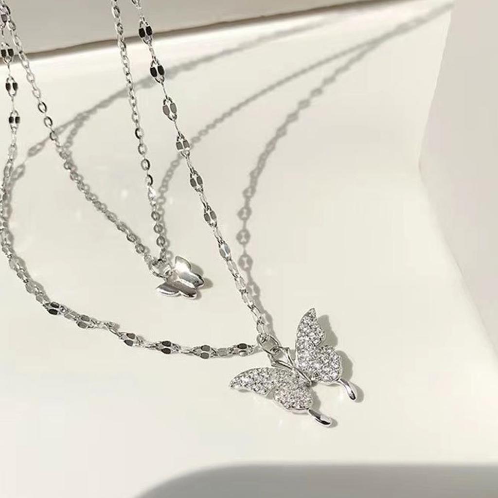 Adjustable Butterfly Necklace Accessory Chic Women's Necklace with Butterfly Pendant Charm for Daily Wear Dates Parties