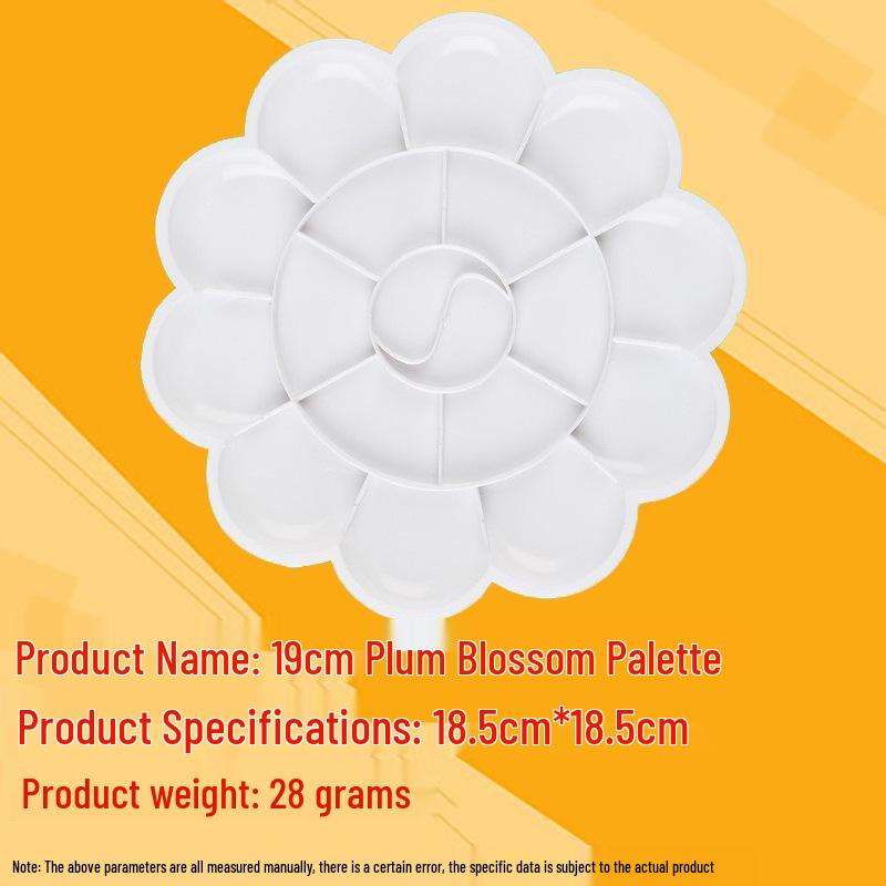 Children's Plastic Color Mixing Palette for Gouache Paints