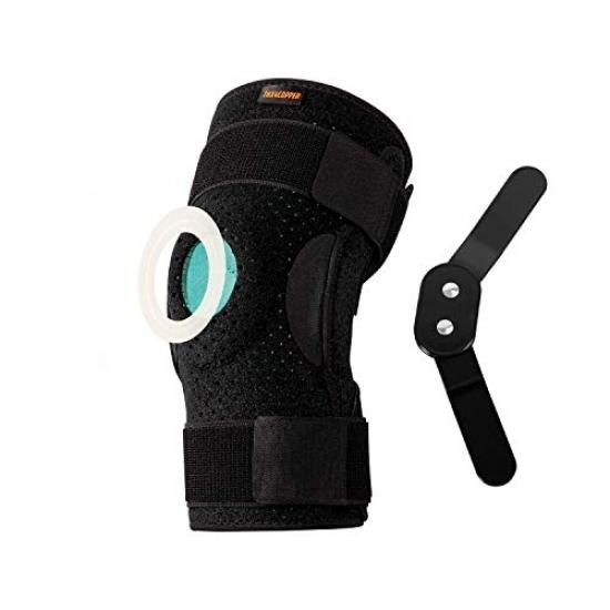 Thx4copper foldable knee brace adjustable open kneecap with parallel