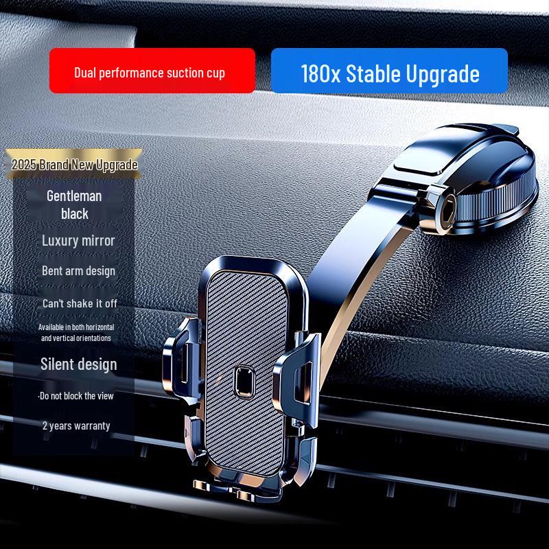 Universal Phone Holder: Car, Desktop, Dashboard, Air Vent, Suction Cup, Clip-On