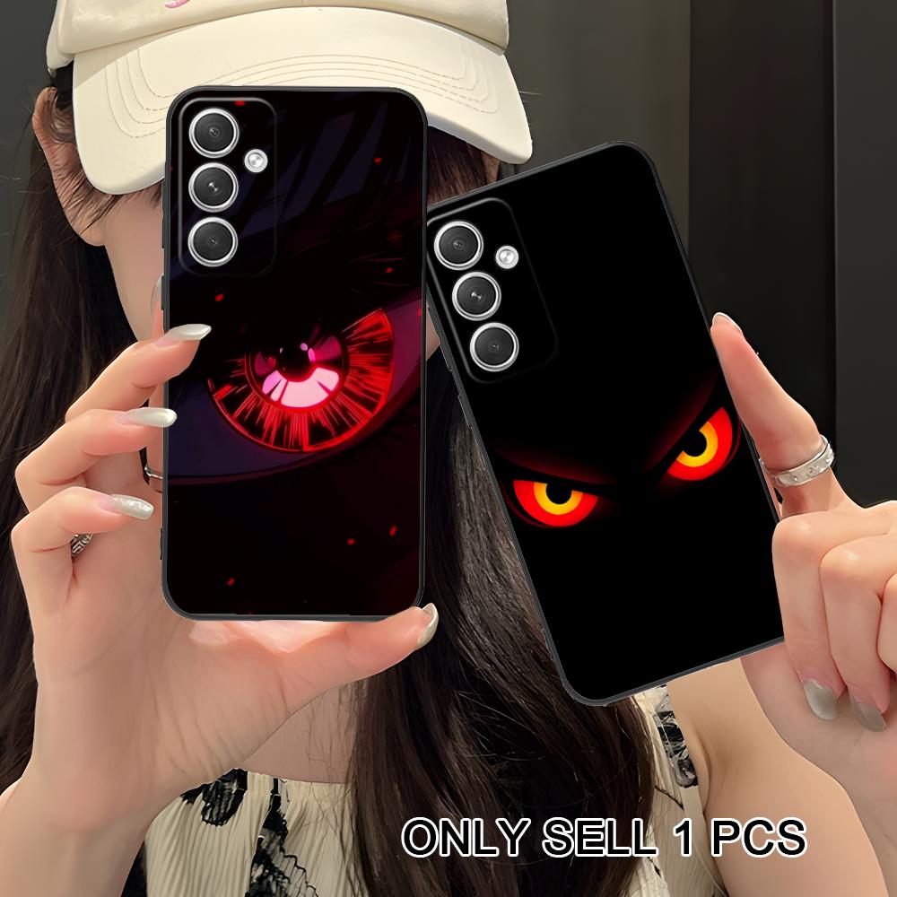 Anime Eyes Phone Case for Samsung Galaxy S26 S25 S24 S23 S22 S21 S20 Note20 Plus FE Ultra Soft TPU Shockproof Cover