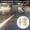 Pressure Washer Quick Connector 1/4inch Pressure Washer Fittings Stainless Steel Sewer Jetting Nozzle Adapter Set
