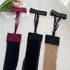 Plus Size Black Red Lace Sheer Thigh High Stocking with Garter Belt Fishnet Tights Sexy Pantyhose for Oversize Women