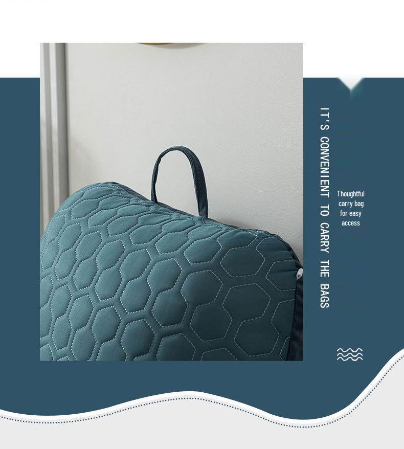 Ice Silk Latex Headboard Cushion: Soft Backrest Pillow for Sofa and Bed with Cool Comfort