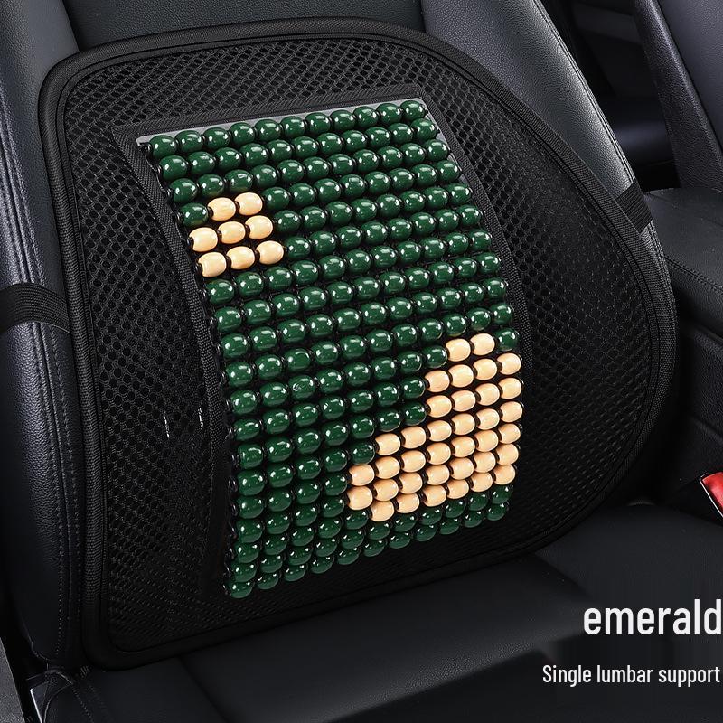 

BYD Han EV DM Car Seat Cover Set - Wooden Beads, Fits Tang DMI, Song Pro, Qin Plus DMI, 3-Piece Cushion