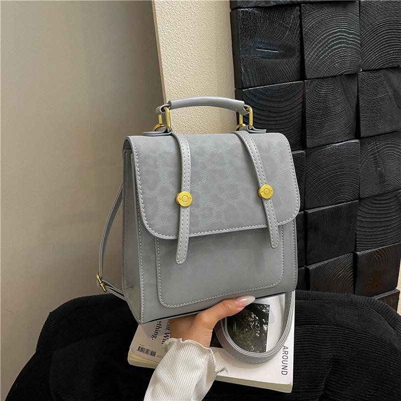 

Ретро рюкзак женский осенне-зимний новый студенческий рюкзак многофункциональный школьный рюкзак портативная дорожная сумка серебряный