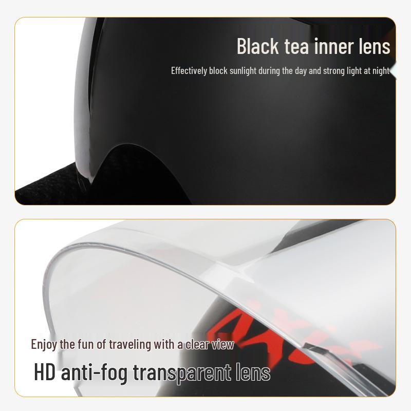 Męski/Damski Zimowy Ciepły Elektryczny Kask Samochodowy - Całoroczny Pełny Kask Motocyklowy