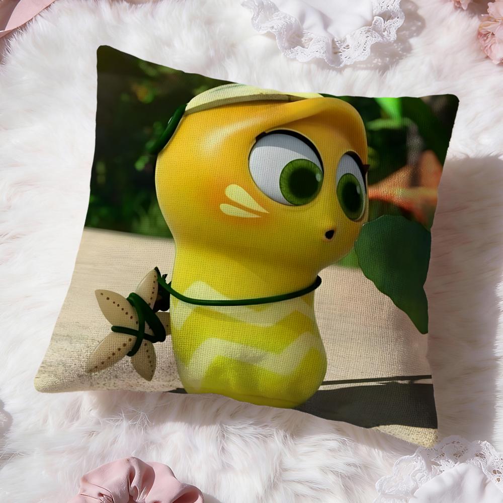 Cute L-LarvaS Cushion Cover Premium Comfort Reversible Pillow Cove -Two in One Design for Any Room & Car Interior