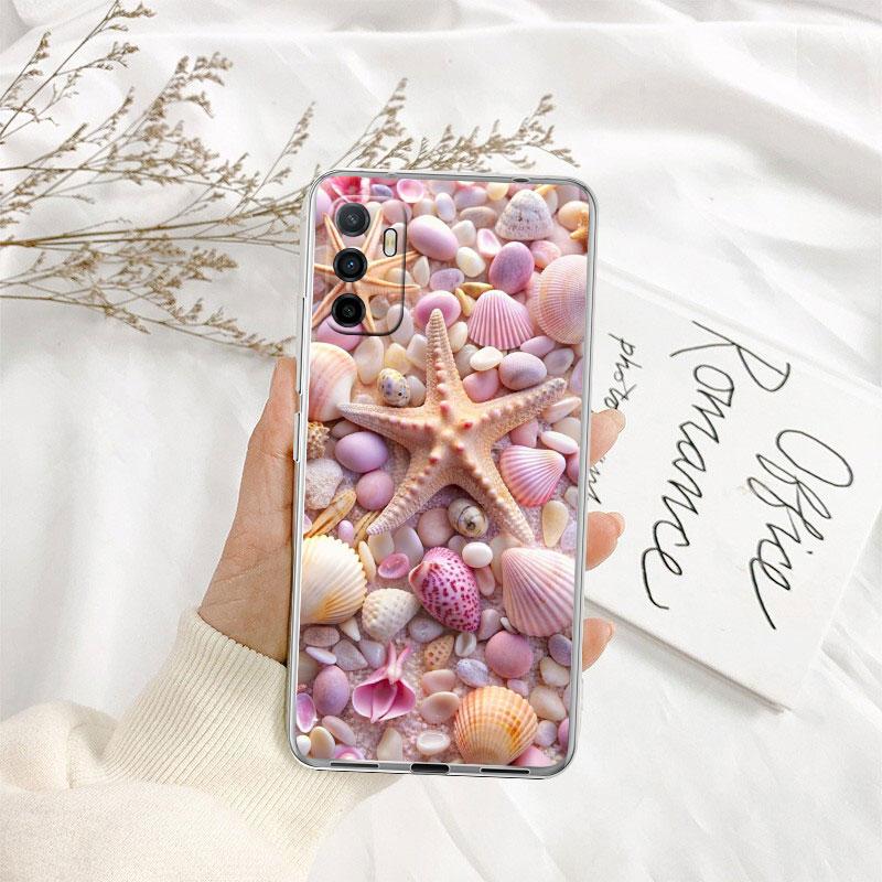 IK25 Conch Starfish Phone Case for Motorola Moto E13 E15 E20 E22 E22I E22S E30 E32 E40 E7 E7I G Plus Power Play Stylus G22 G14