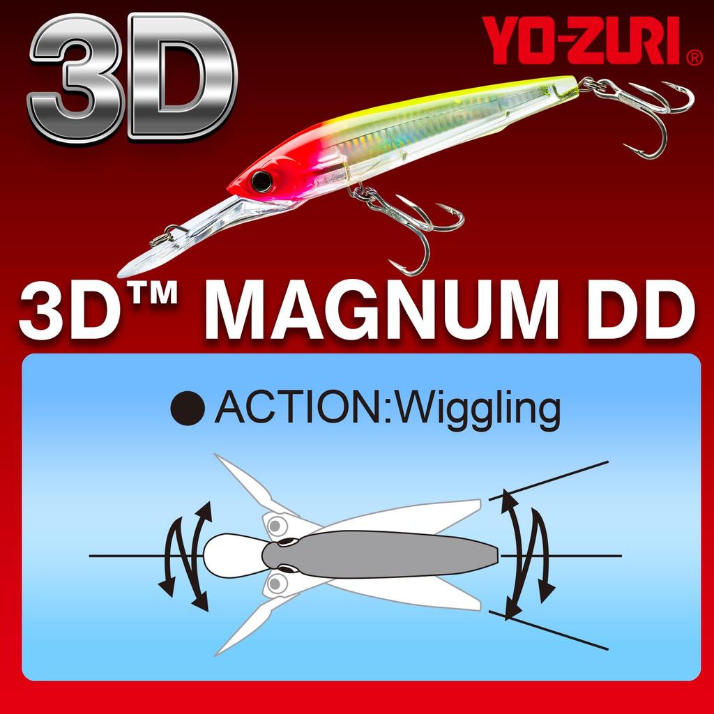 Lure Trolling 3D Magnum DD F 180mm CPBN 90g YO-ZURI Weight R1165-CPBN-Bonita