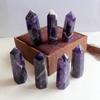 Unique Natural Purple Dream Amethyst Quartz Crystal Stone Point Healing Wand