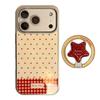 Red star contrasting color is suitable for Apple 17promax mobile phone case iphone16 magnetic suction bracket 13 electroplating personality 15