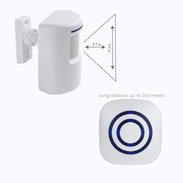 Factory Hot Sale 2 Years Door Kit Electronic Ring Bell Wireless Alarm Doorbell