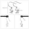SNOOPY Diamond Dangle Petit Hook Earrings 2P Binaural Silver 925 PEANUTS Official Character Goods [SNOOPY]