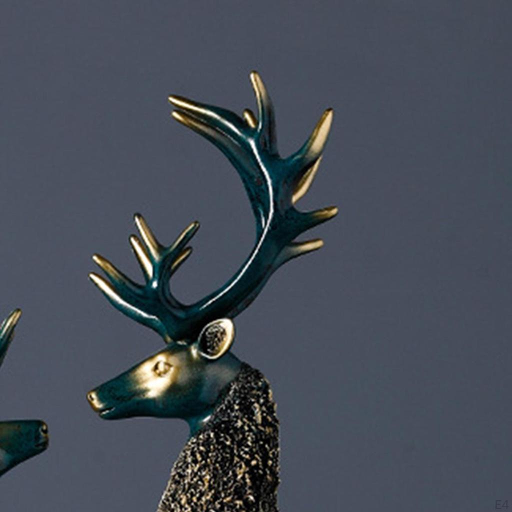 Nordic Style Deer Statue Sculpture Figurine for Bedroom Centerpieces Fireplace Wedding Lover