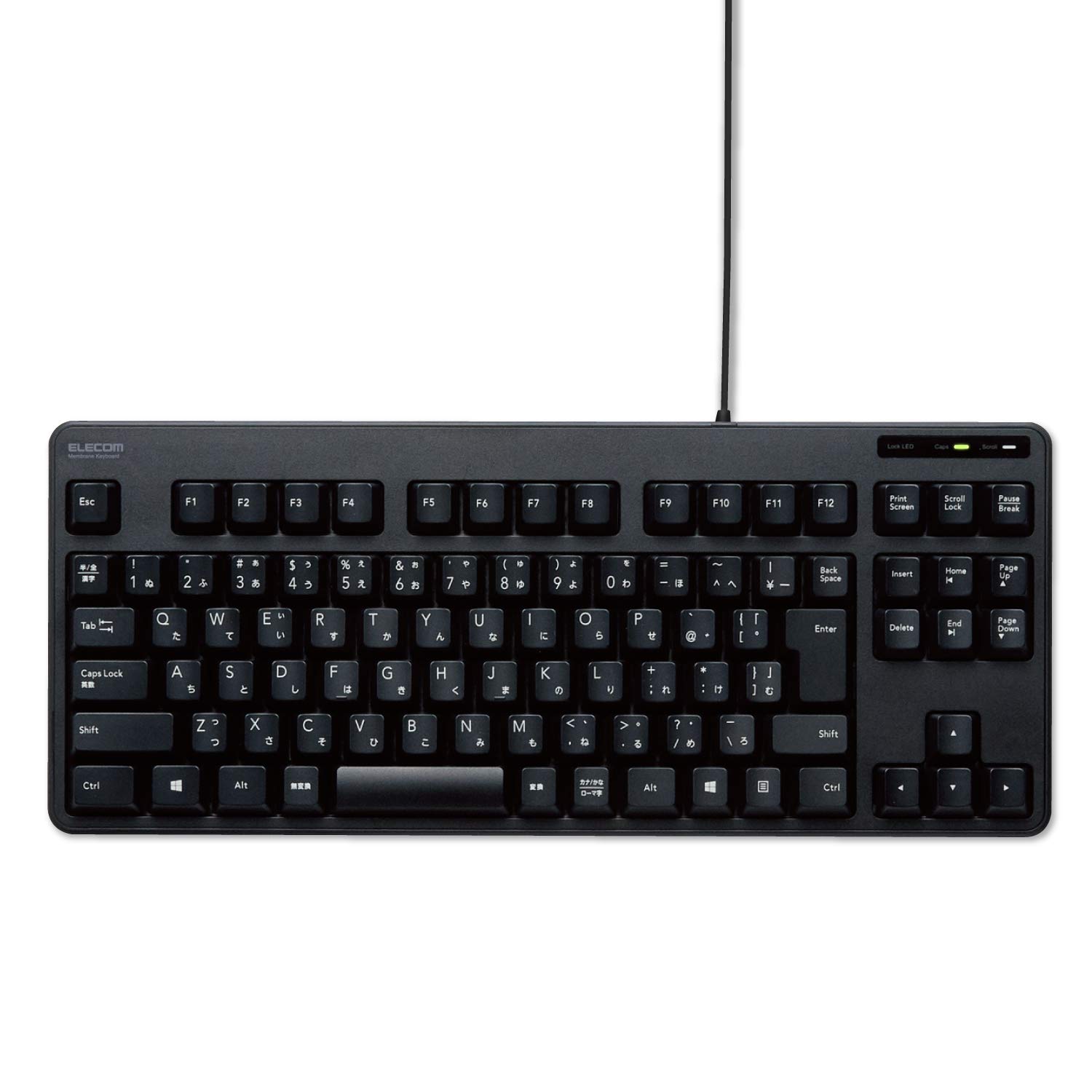 

ELECOM Wired Membrane Compact Keyboard, Black, TK-FCM103XBK чорний