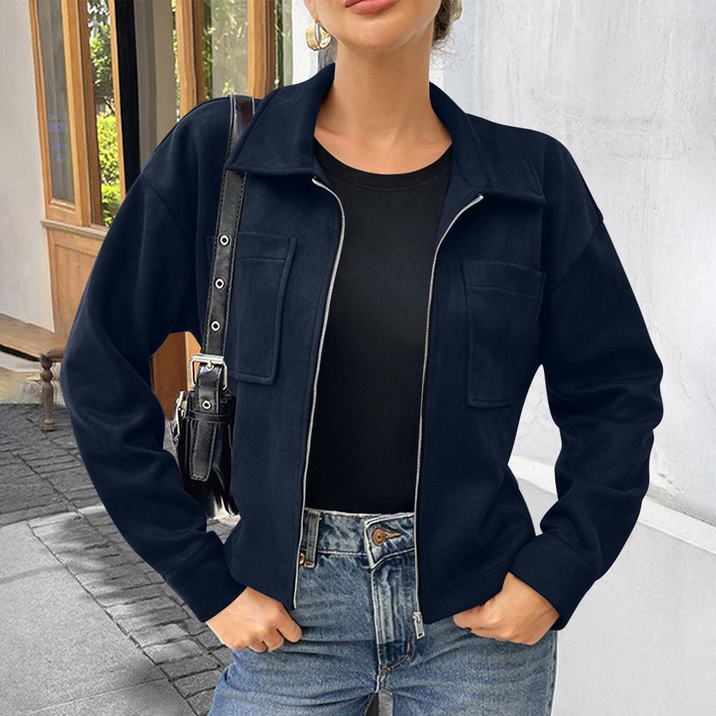Women's Long Sleeve Jacket with Zipper