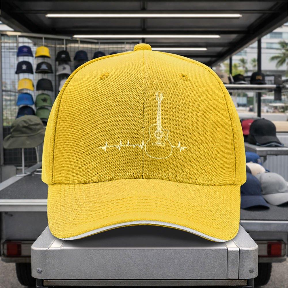 Mens Funky Duckbill Baseball Cap With Guitar Wave Pattern Lightweight Suitable For Backto Graduation Fathers Day Gifts H