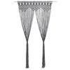 VidaXL Macrame Curtain Anthracite, 140x240 Cm Cotton