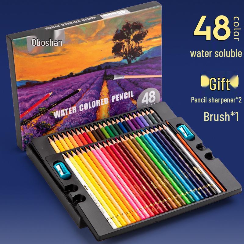 OBOS Professional Oil-Based, Water-Soluble Colored Pencils, 72 Colors for Hand-Drawn Painting and Sketching