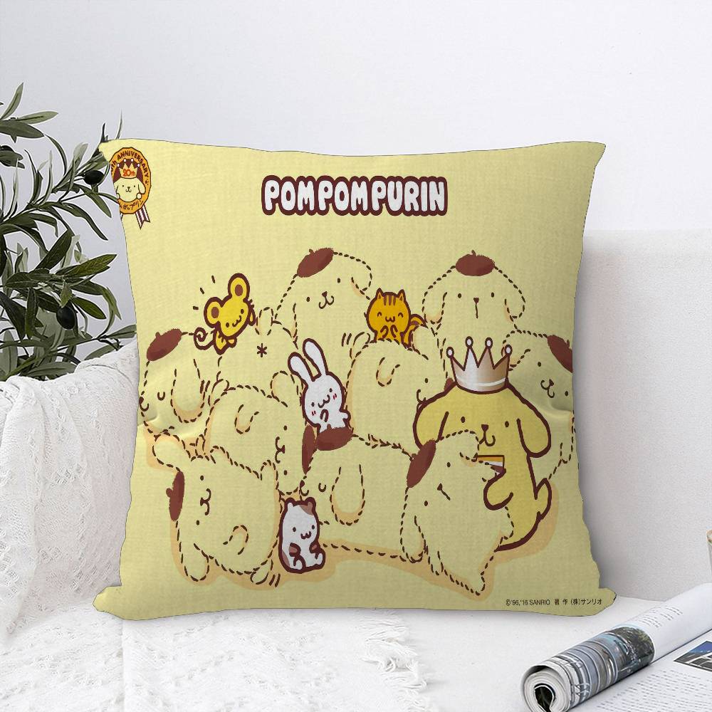 

Pom-pom-Purin Personalized Picture Text Home Decorative Pillows Household Gifts 45x45cm 12x12Inch