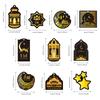 Eid Mubarak Pulling Flag Ramadan Hanging Pendants Decoration  Middle East Festival Party Islamic Muslims Decor Ornaments