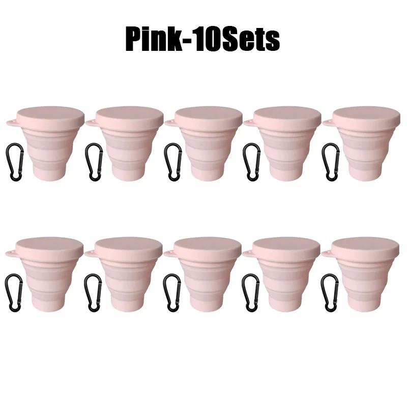180 ml Klappbecher, Mini-Einziehbecher, Silikon, tragbare Teetasse, Outdoor-Reise-Kaffee-Teleskop-Trinkbecher mit Deckel