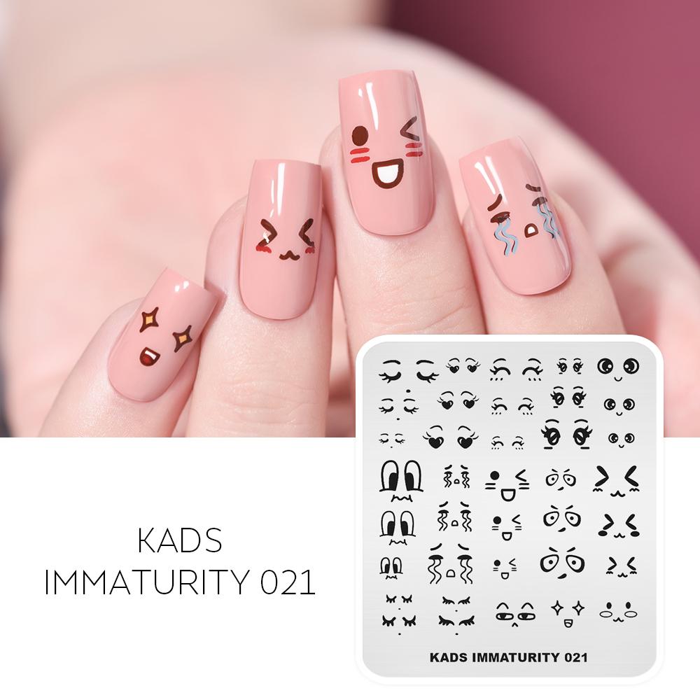 kads Nail Stamping Plates Immaturity 28 Designs Stamp Plate for Stamping Manicure Tools Nails Stencils