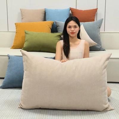 40/45/50/60/70cm Chenille Big Cushion Cover Bamboo Textured Solid Color Throw Pillow Case for Bedroom Sofa Home Decorative