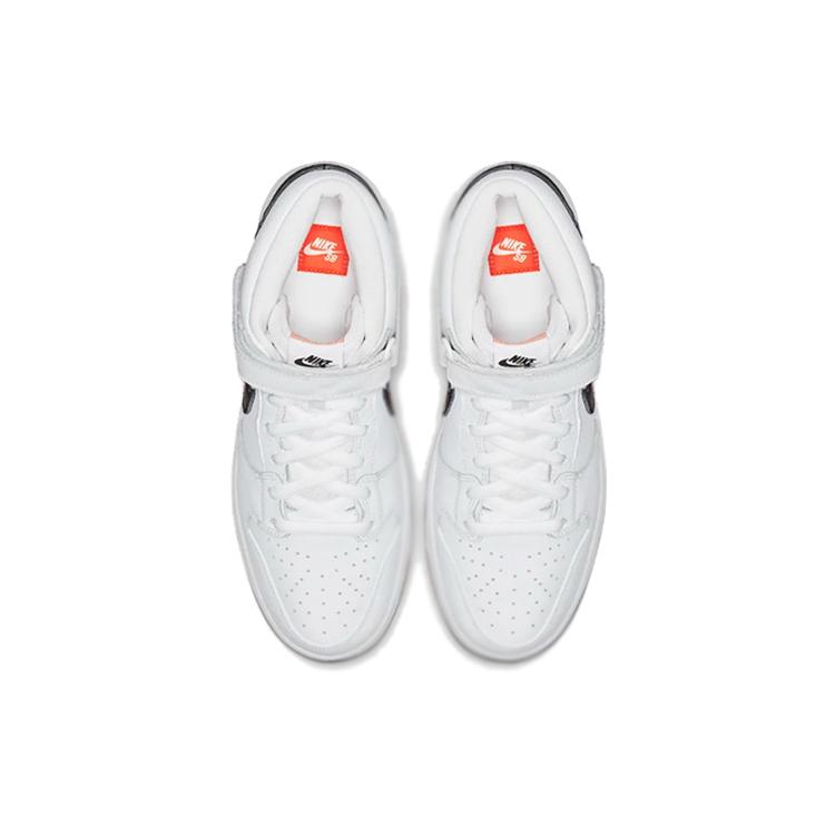 New Nike Sb Dunk Mid Orange Label White CD6754-100