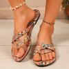 New Large-sized Casual Flip-flops for Women with Flat Shoes