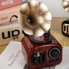 Multifunctional Nostalgic Music Box Gramophone Replicas Hand Crank Mechanism Phonograph Musical Ornament Birthday Gift