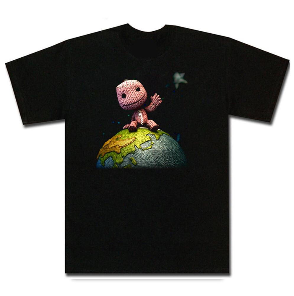 Little Big Planet Sackboy Видеоигра Хлопковая футболка 100% Мужские Женские Футболки Топ M