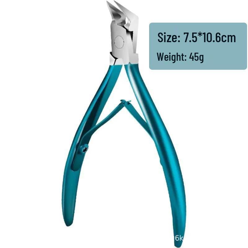 Stainless Steel Oblique Nail Clipper with Dead Skin Nipper