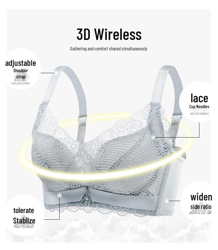 [Bukong Cup] Medium-Thin Wireless Bra for Small and Flat Chests – Women's Sexy, Breathable, and Supportive