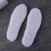 2 pares de plantilla de zapato inserto otoño invierno cálido grueso mezcla de lana peluda amortiguación suave hombres mujeres bota de nieve suela interior almohadilla de pie