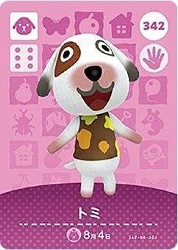 

Карточка amiibo Animal Crossing 4 Томи Том. [342]