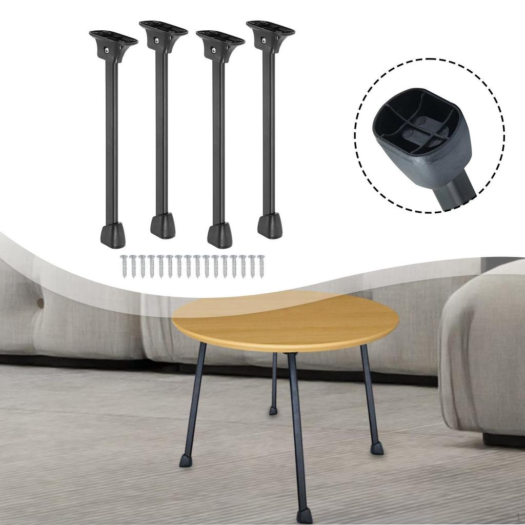 4 Pieces Folding Table Legs Bed Laptop Desk Feet Furniture Accessories DIY