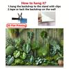 2D Monstera Bamboo Backdrop, Jungle Greenery Party Background