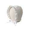 Ruffle Infant Beanie Cap 100% Cotton Baby Hat Vintage Muslin Baby Bonnet  Girls Boys Summer Autumn