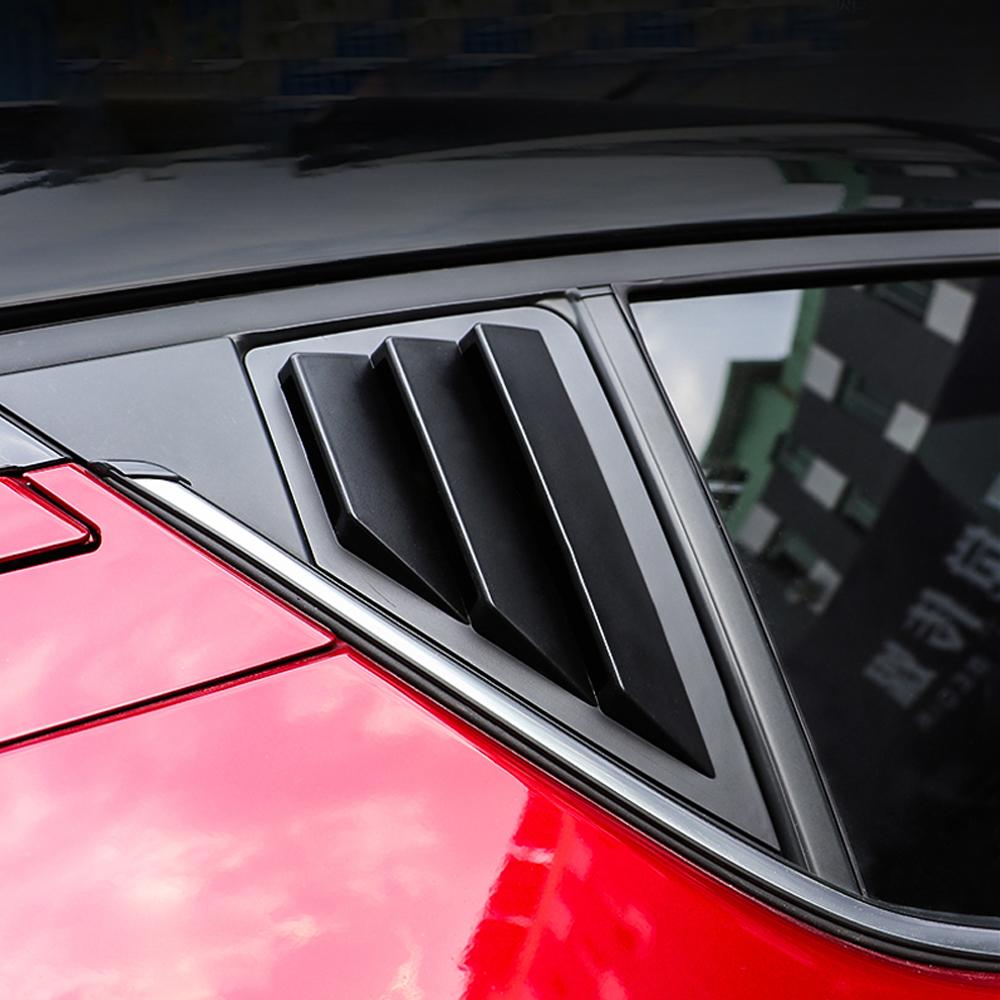 Car Rear Window Cover Window Sticker Triangle Blinds Trim for Toyota C-HR CHR C HR 2016-2022 2pcs/set Accessories