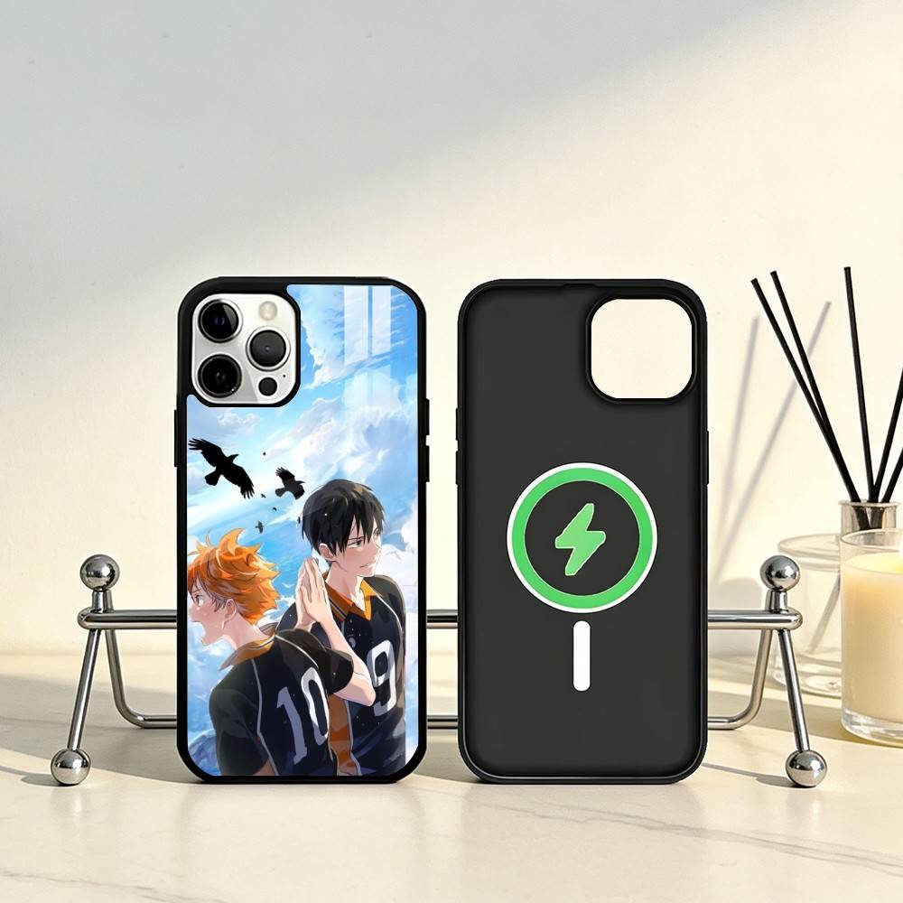 E-Epic Volleyball Haikyuu Phone Case For iPhone17,16,15,14,13,12,11 Plus,Pro Max Magnetic For Magsafe Wireless Charging