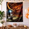 Lord Rings Customize Your Name Tapestry Boho Wall Hanging Smooth Polyester Great for Living Room Four Seasons Decor Housewarming Gift