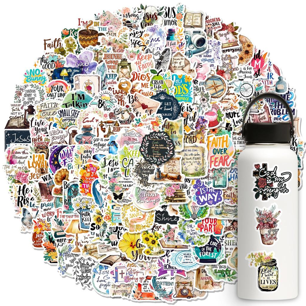 150 Jesus Phrase Bible Fresh Graffiti Stickers DIY Suitcase Car Stickers