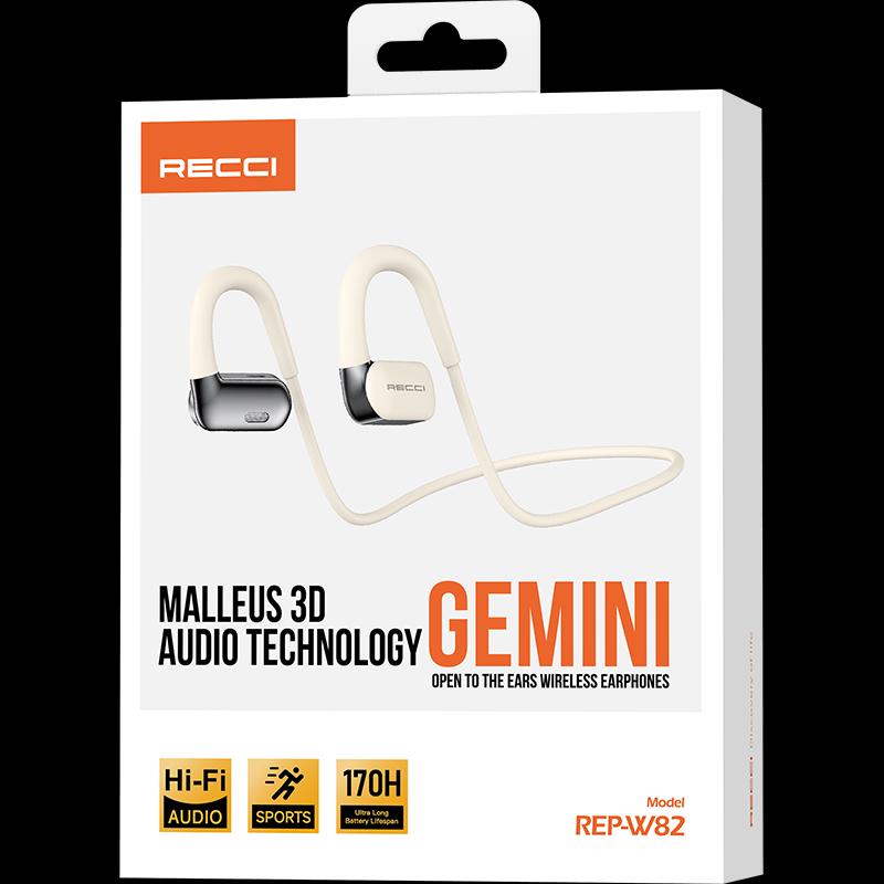 Recci REP-W82 Gemini Neckband Bluetooth Earphones